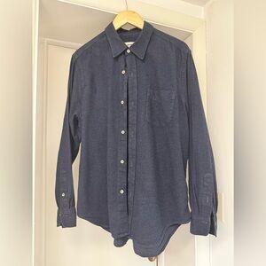 Buck Mason Blue flannel  Button Down Shirt XL